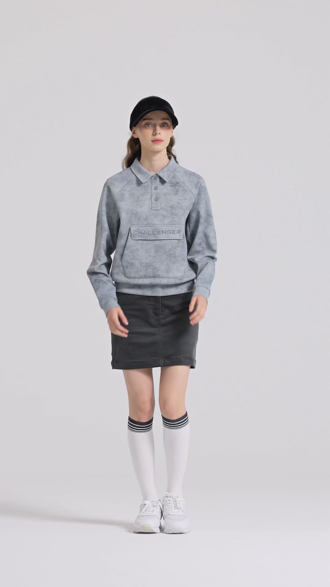 Challenger Women's Corduroy H-Line Culottes - Charcoal video