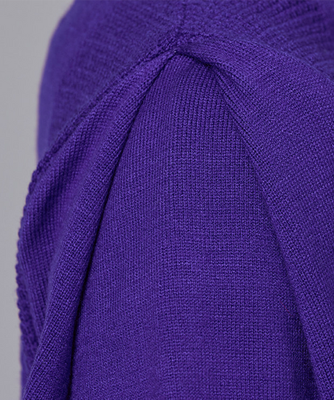 J.Jane Puff Sleeve Collar Knit - Purple