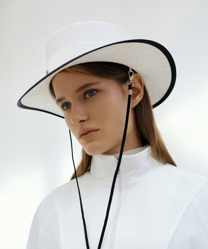 Anell Golf French Raffia Hat - White
