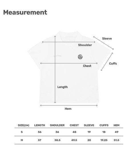 Piv'vee Tee Holder Collar T-shirt Cloud White
