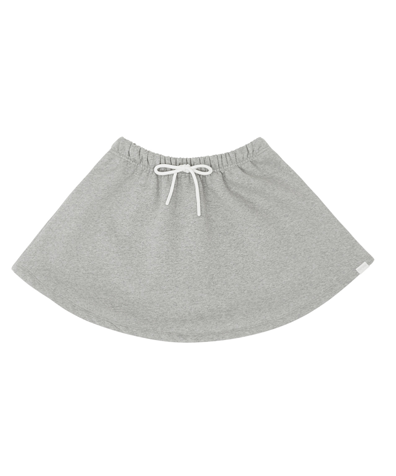 Soft Sweat Skirt Snow Gray