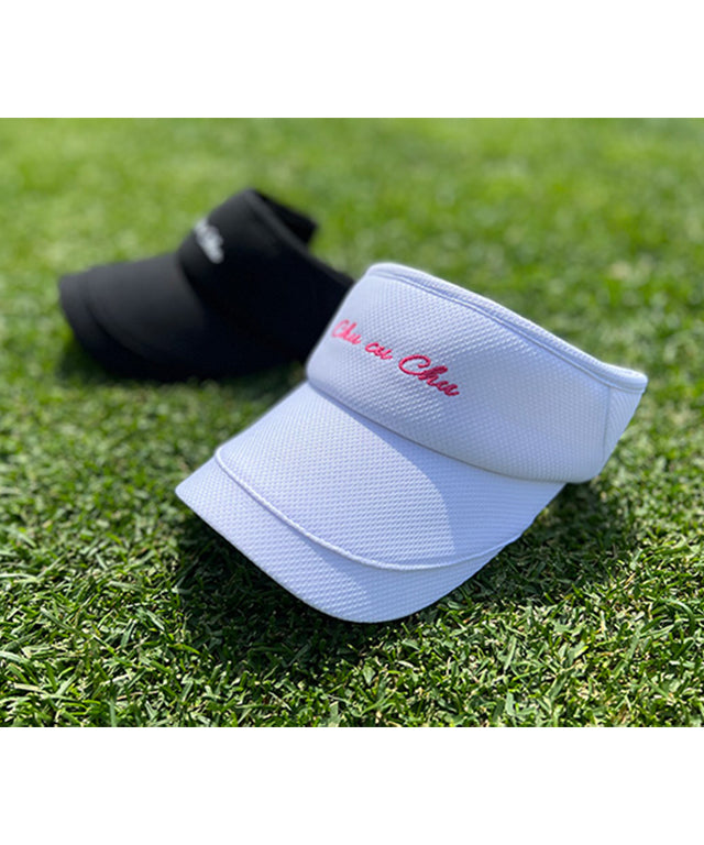 CHUCUCHU Women's Mesh Lettering Visor