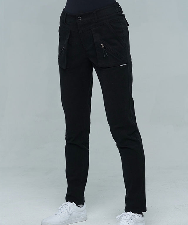 CHUCUCHU Corduroy Pocket Pants - Black