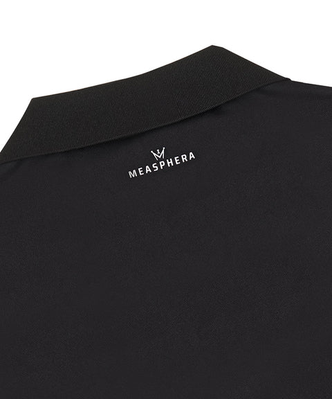 MEASPHERA MEN REGULAR-FIT OPEN COLLAR POLO SHIRT