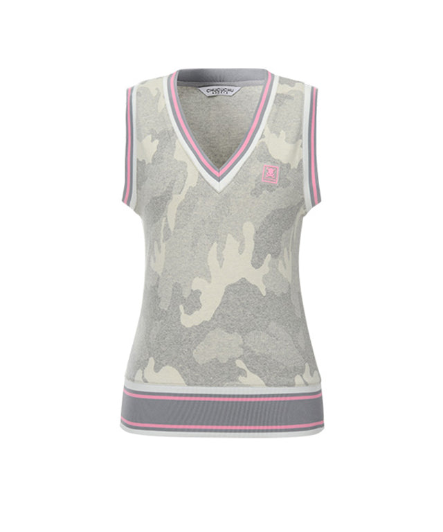 CHUCUCHU Candy Camo Vest - Light Gray