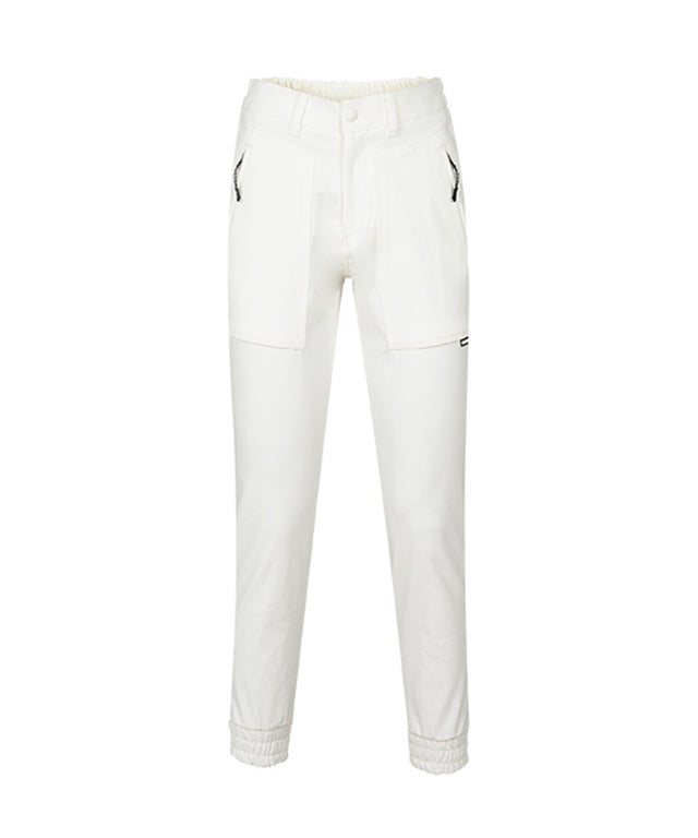 CHUCUCHU Corduroy Jogger Pants - White