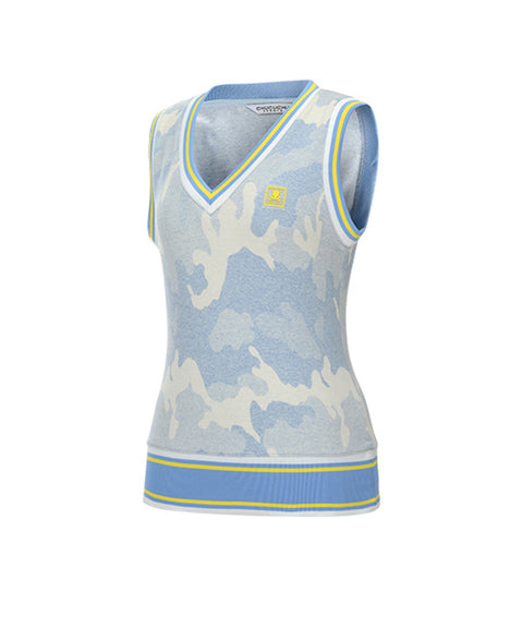 CHUCUCHU Candy Camo Vest - Sky Blue