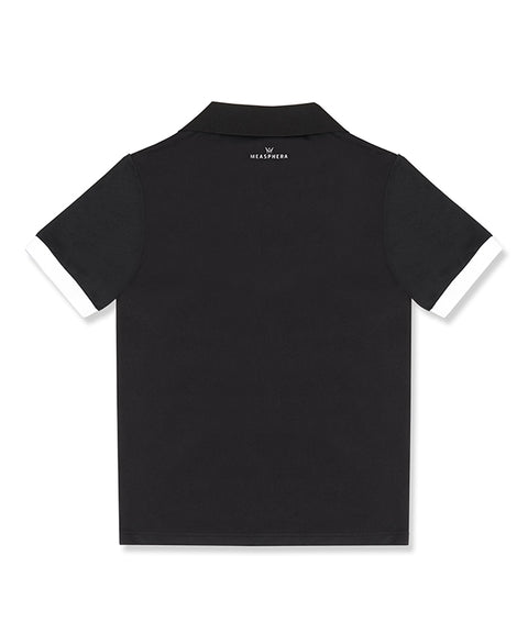 MEASPHERA MEN REGULAR-FIT OPEN COLLAR POLO SHIRT