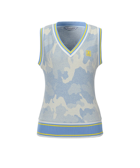 CHUCUCHU Candy Camo Vest - Sky Blue