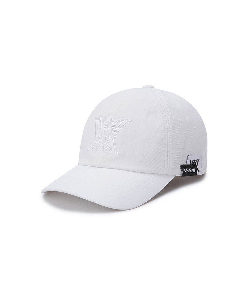Anew Unisex Applique Cap - White