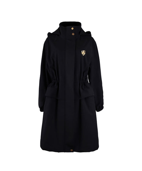 HENRY STUART Women's Light Hooded Long Jacket Black