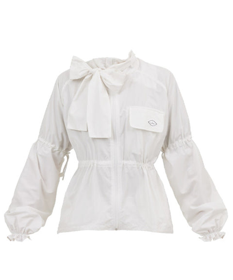 J.Jane Shiny Overfit Windbreaker - White