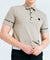 HENRY STUART Men's Sleeve Logo Short Sleeve T-shirt - Beige
