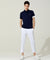 [Warehouse Sale] Haley Golf Wear Men's Cool Short Sleeve Pique T-shirt Navy
