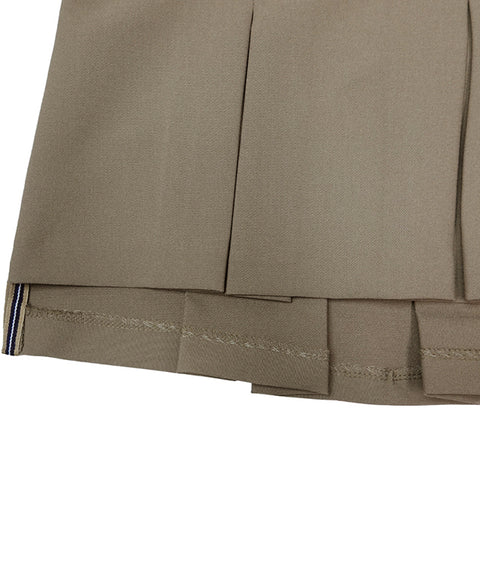 BENECIA 12 Wide Pleated - Brown