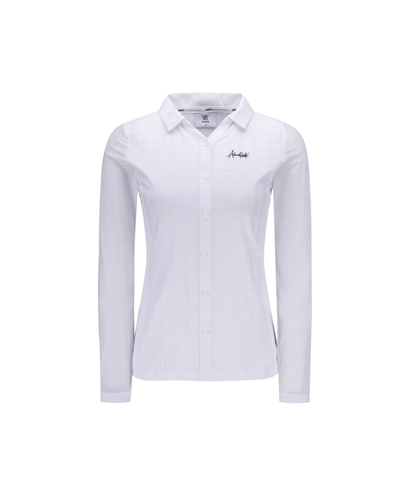 ANEW Golf Women's V Neck Long T-Shirt - White