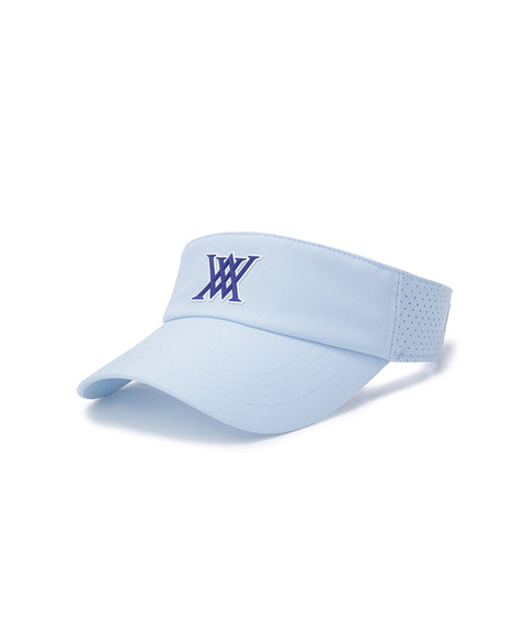[Warehouse Sale] Men's Two-Tone Logo Visor - Blue