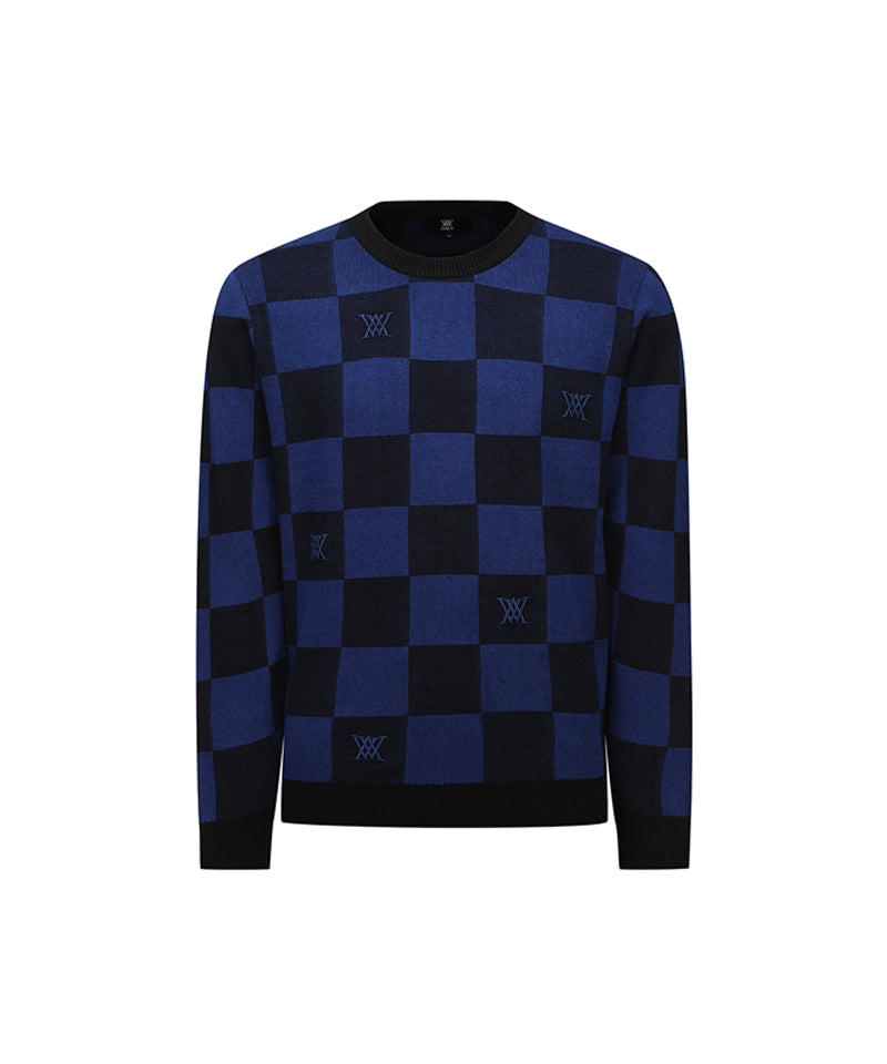 ANEW Men's Check Board Pullover - Royal Blue