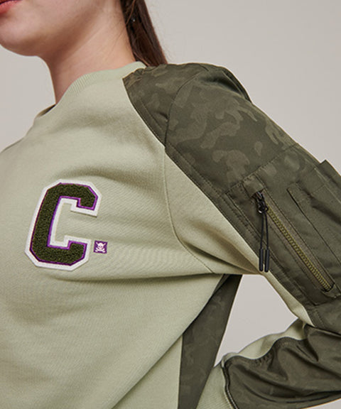 CHUCUCHU Pocket Point Crew Neck - Khaki
