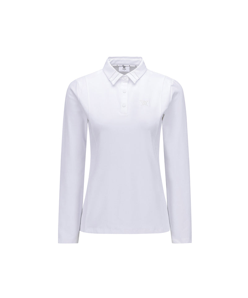 ANEW Golf Women's Collar Point Long T-Shirt - White
