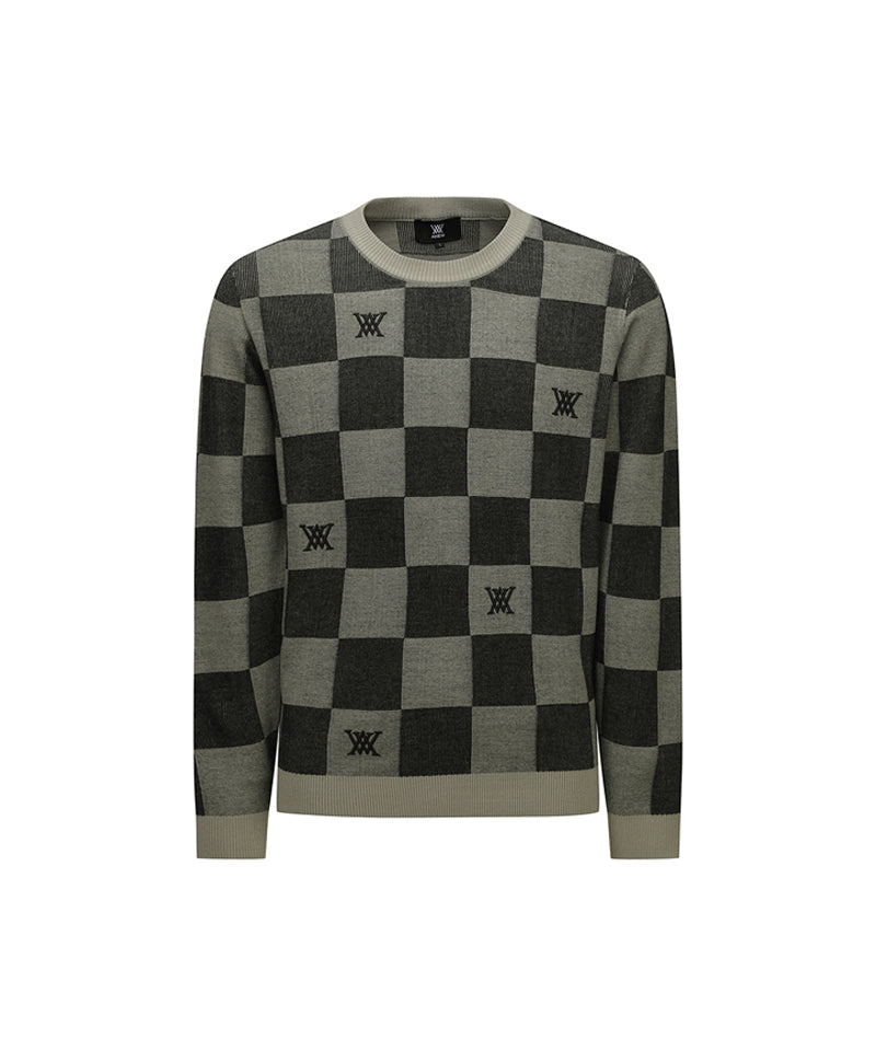 ANEW Men's Check Board Pullover - Khaki