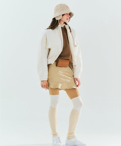 BENECIA 12 Non-Slip Cozy Thick Knee Stocking - Ivory