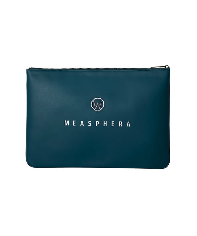 MEASPHERA OCTAGON CLUTCH BAG - DARK GREEN