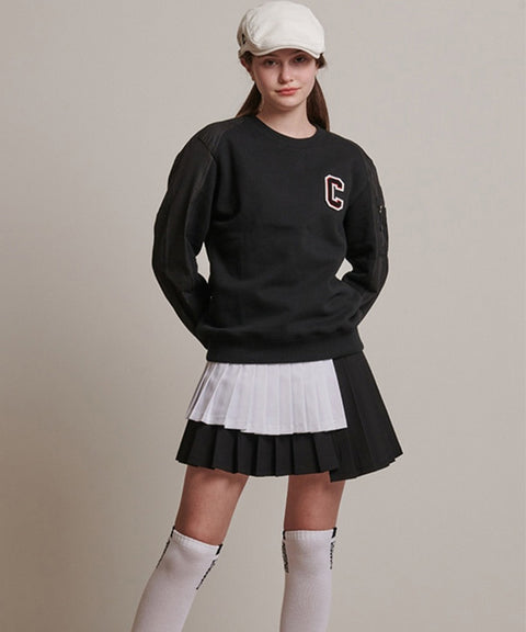 CHUCUCHU Pocket Point Crew Neck - Black