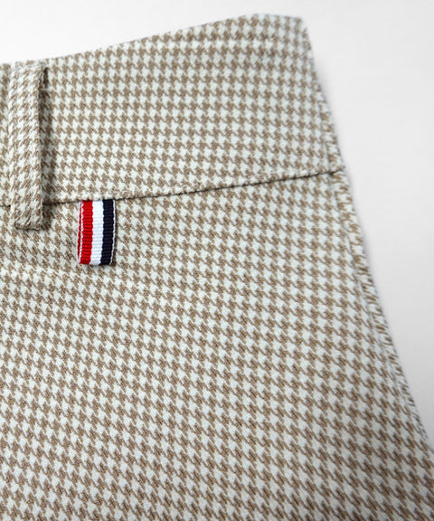 BENECIA 12 Unbalanced Check Skirt - Beige