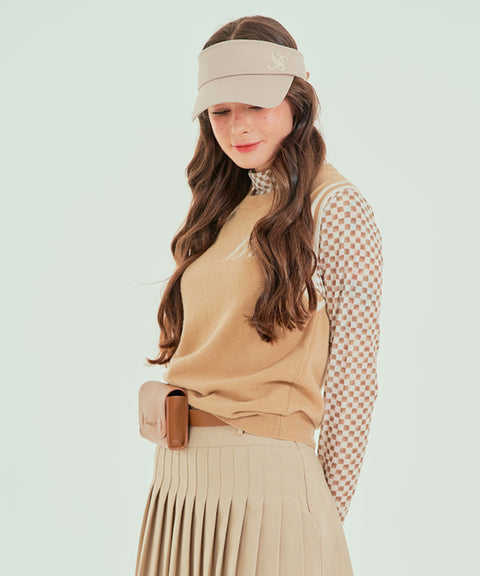 BENECIA 12 Cera Pleated Skirt - Beige