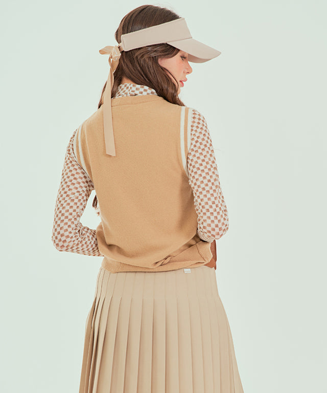 BENECIA 12 Cera Pleated Skirt - Beige