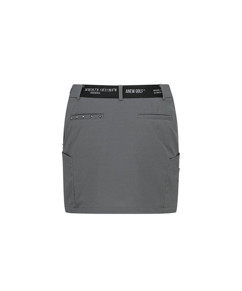 [Warehouse Sale] ANEW Golf Women's Incision H-Line Skirt - Gray
