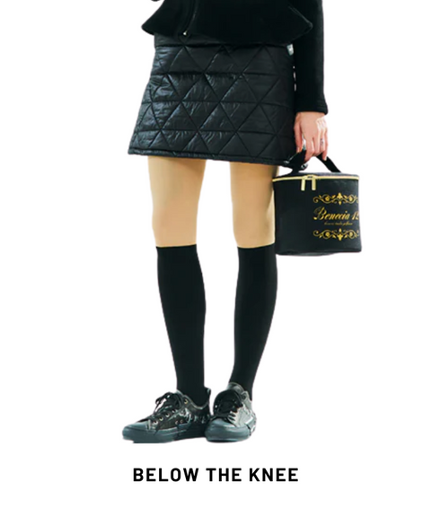 BENECIA 12 Non-Slip Cozy Thick Knee Stocking - Black