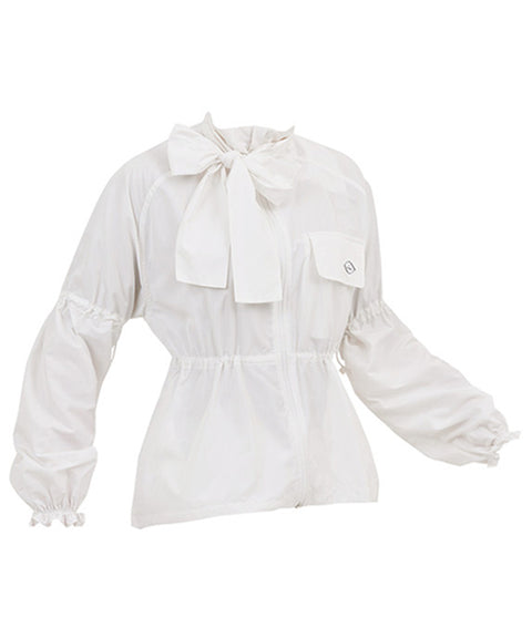J.Jane Shiny Overfit Windbreaker - White
