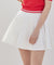 J.Jane Flare Mesh Contrast Skirt - White