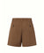 KUME STUDIO Comfortable Box Pleated Shorts - Brown