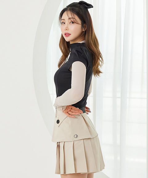 J.Jane Slim Fit Inner Cooling T-shirt - Beige