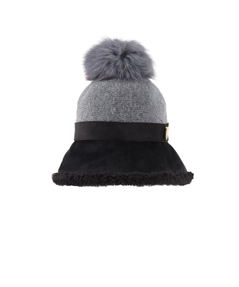 HENRY STUART Women's Winter Knit Bucket Hat - Gray
