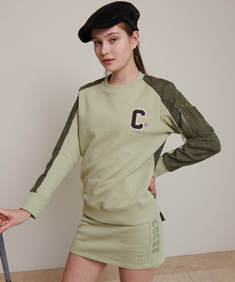 CHUCUCHU Pocket Point Crew Neck - Khaki