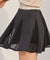 J.Jane Flare Mesh Contrast Skirt - Black