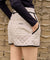 KANDINI Quilting Padded Mini Skirt - Ivory