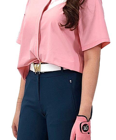 MEASPHERA CROWN REVERSIBLE BELT - GOLD