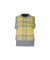 HENRY STUART Women's Tartan Check Knit Vest Yellow