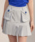 J.Jane Big Pocket Trench Skirt - Gray