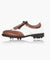 [Warehouse Sale] Giclee Unisex Classy Combi Premium Leather Golf Shoes - Brown