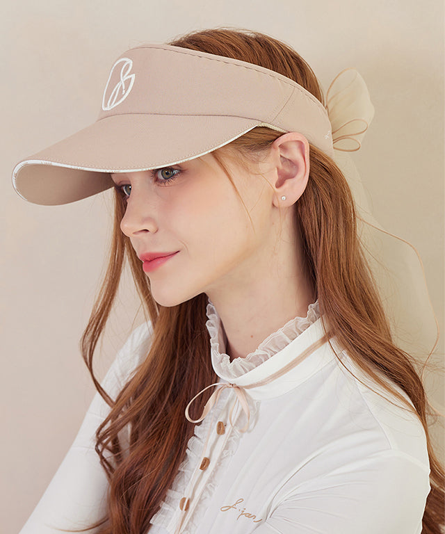 J.Jane Logo Line Color Sun cap - Beige