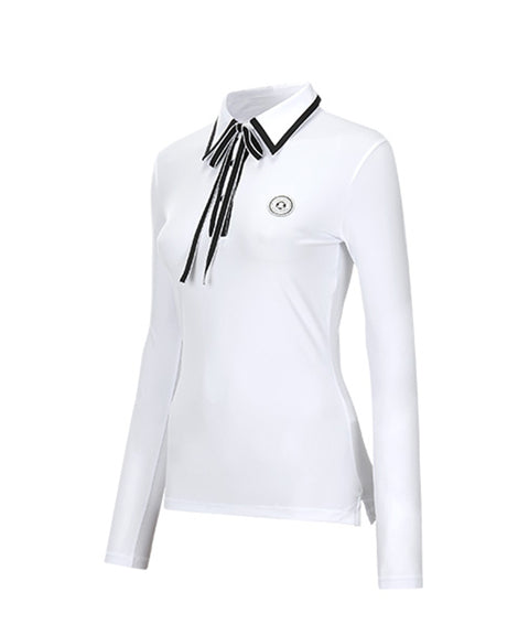 CHUCUCHU Tape Point Collared Shirt - White