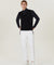 Haley Golf Wear Men's Line Color Matching Pocket Point Long Pants White