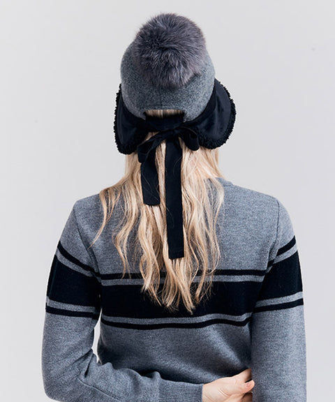 HENRY STUART Women's Winter Knit Bucket Hat - Gray