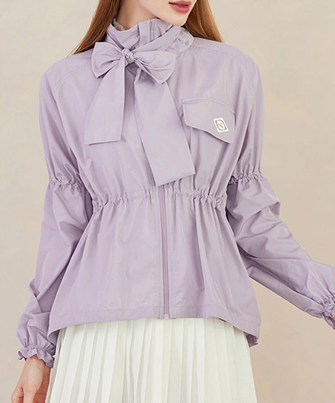 J.Jane Shiny Overfit Windbreaker - Lavender